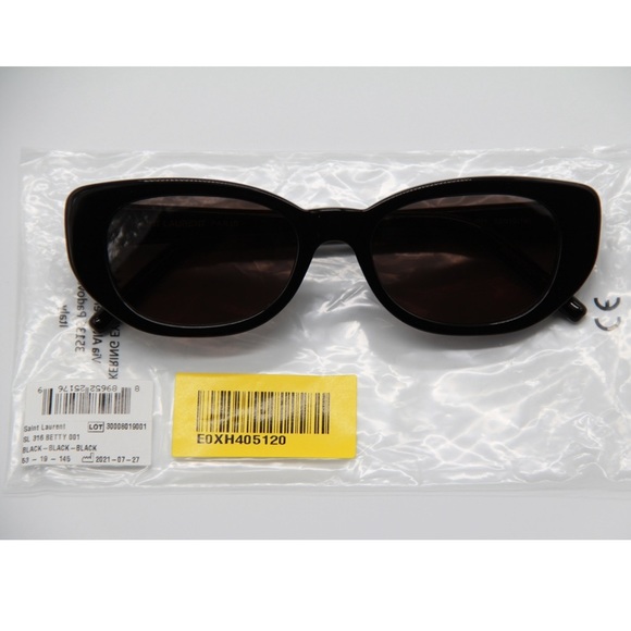 NEW SAINT LAURENT SL316 BETTY 001 SUNGLASSES SAINT LAURENT BETTY BLACK - Picture 12 of 12